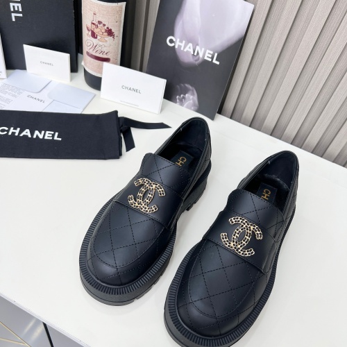 Cheap Chanel Leather Shoes For Women #1245207 Replica Wholesale [$108.00 USD] [ITEM#1245207] on Replica Chanel Leather Shoes