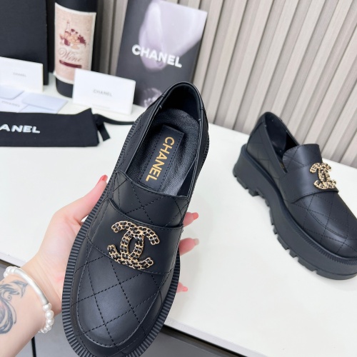 Cheap Chanel Leather Shoes For Women #1245207 Replica Wholesale [$108.00 USD] [ITEM#1245207] on Replica Chanel Leather Shoes