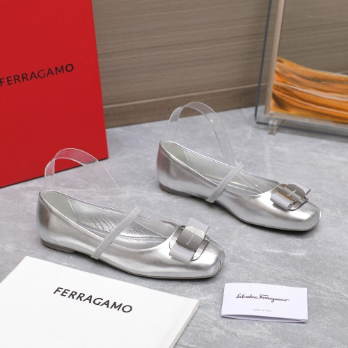 Cheap Salvatore Ferragamo Flat Shoes For Women #1245287 Replica Wholesale [$108.00 USD] [ITEM#1245287] on Replica Salvatore Ferragamo Flat Shoes