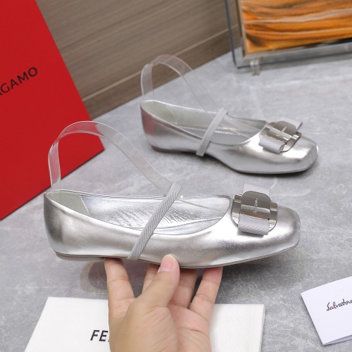 Cheap Salvatore Ferragamo Flat Shoes For Women #1245287 Replica Wholesale [$108.00 USD] [ITEM#1245287] on Replica Salvatore Ferragamo Flat Shoes