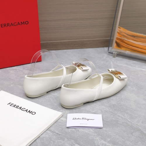 Cheap Salvatore Ferragamo Flat Shoes For Women #1245288 Replica Wholesale [$108.00 USD] [ITEM#1245288] on Replica Salvatore Ferragamo Flat Shoes