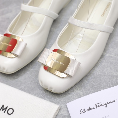 Cheap Salvatore Ferragamo Flat Shoes For Women #1245288 Replica Wholesale [$108.00 USD] [ITEM#1245288] on Replica Salvatore Ferragamo Flat Shoes