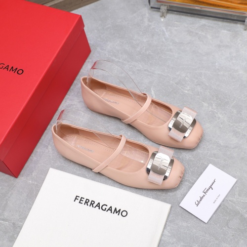 Cheap Salvatore Ferragamo Flat Shoes For Women #1245289 Replica Wholesale [$108.00 USD] [ITEM#1245289] on Replica Salvatore Ferragamo Flat Shoes