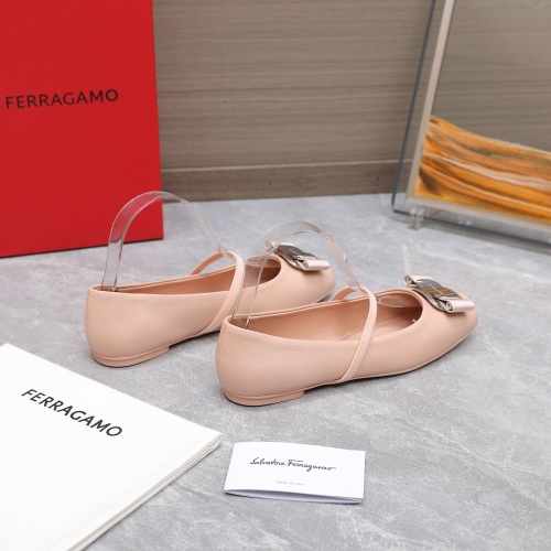 Cheap Salvatore Ferragamo Flat Shoes For Women #1245289 Replica Wholesale [$108.00 USD] [ITEM#1245289] on Replica Salvatore Ferragamo Flat Shoes