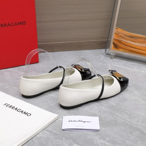 Cheap Salvatore Ferragamo Flat Shoes For Women #1245291 Replica Wholesale [$108.00 USD] [ITEM#1245291] on Replica Salvatore Ferragamo Flat Shoes