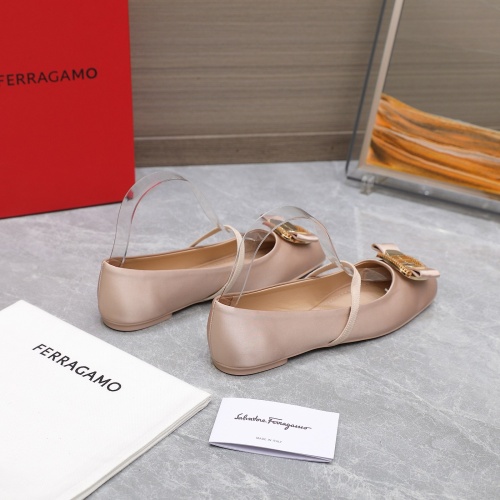 Cheap Salvatore Ferragamo Flat Shoes For Women #1245292 Replica Wholesale [$108.00 USD] [ITEM#1245292] on Replica Salvatore Ferragamo Flat Shoes