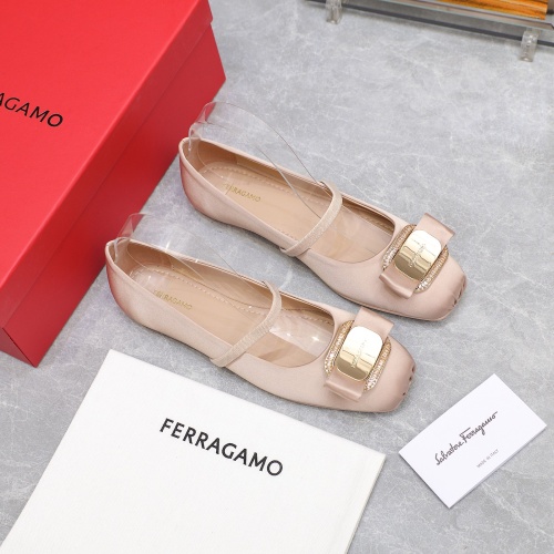 Cheap Salvatore Ferragamo Flat Shoes For Women #1245292 Replica Wholesale [$108.00 USD] [ITEM#1245292] on Replica Salvatore Ferragamo Flat Shoes