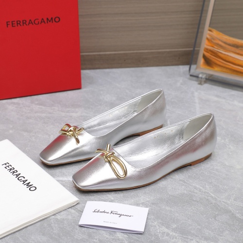 Cheap Salvatore Ferragamo Flat Shoes For Women #1245309 Replica Wholesale [$112.00 USD] [ITEM#1245309] on Replica Salvatore Ferragamo Flat Shoes