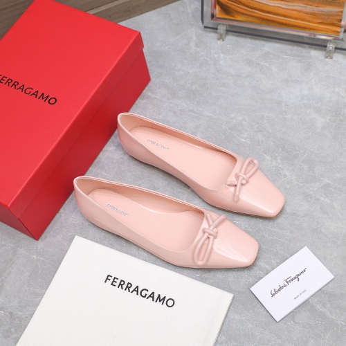 Cheap Salvatore Ferragamo Flat Shoes For Women #1245311 Replica Wholesale [$112.00 USD] [ITEM#1245311] on Replica Salvatore Ferragamo Flat Shoes