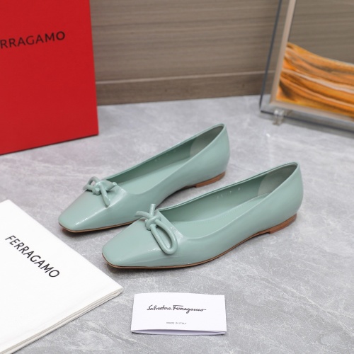 Cheap Salvatore Ferragamo Flat Shoes For Women #1245312 Replica Wholesale [$112.00 USD] [ITEM#1245312] on Replica Salvatore Ferragamo Flat Shoes