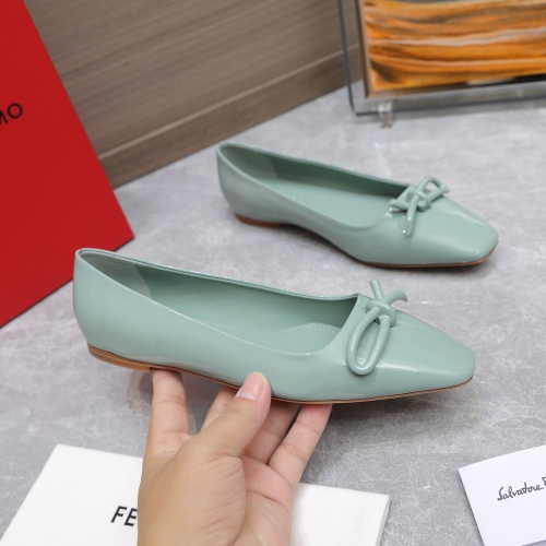 Cheap Salvatore Ferragamo Flat Shoes For Women #1245312 Replica Wholesale [$112.00 USD] [ITEM#1245312] on Replica Salvatore Ferragamo Flat Shoes