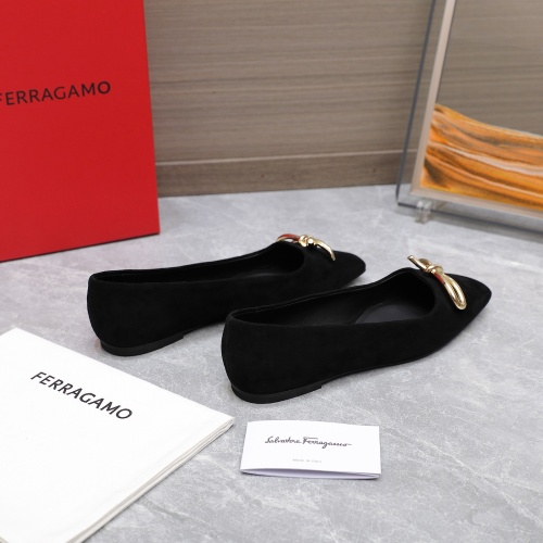 Cheap Salvatore Ferragamo Flat Shoes For Women #1245314 Replica Wholesale [$112.00 USD] [ITEM#1245314] on Replica Salvatore Ferragamo Flat Shoes