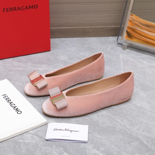 Cheap Salvatore Ferragamo Flat Shoes For Women #1245315 Replica Wholesale [$115.00 USD] [ITEM#1245315] on Replica Salvatore Ferragamo Flat Shoes