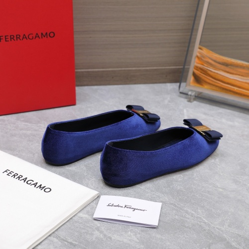 Cheap Salvatore Ferragamo Flat Shoes For Women #1245316 Replica Wholesale [$115.00 USD] [ITEM#1245316] on Replica Salvatore Ferragamo Flat Shoes