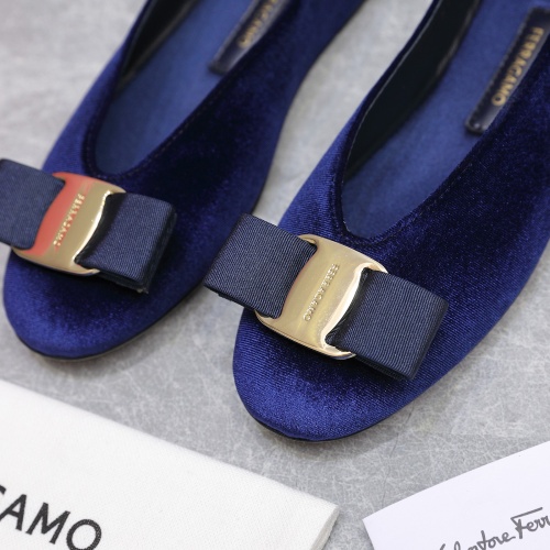 Cheap Salvatore Ferragamo Flat Shoes For Women #1245316 Replica Wholesale [$115.00 USD] [ITEM#1245316] on Replica Salvatore Ferragamo Flat Shoes