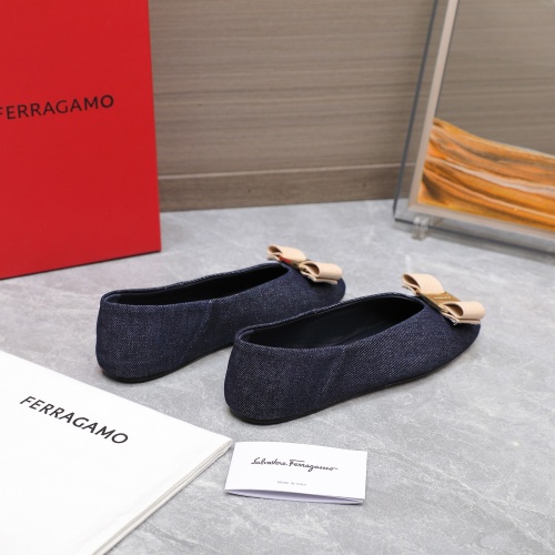 Cheap Salvatore Ferragamo Flat Shoes For Women #1245317 Replica Wholesale [$115.00 USD] [ITEM#1245317] on Replica Salvatore Ferragamo Flat Shoes