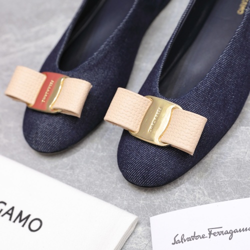 Cheap Salvatore Ferragamo Flat Shoes For Women #1245317 Replica Wholesale [$115.00 USD] [ITEM#1245317] on Replica Salvatore Ferragamo Flat Shoes