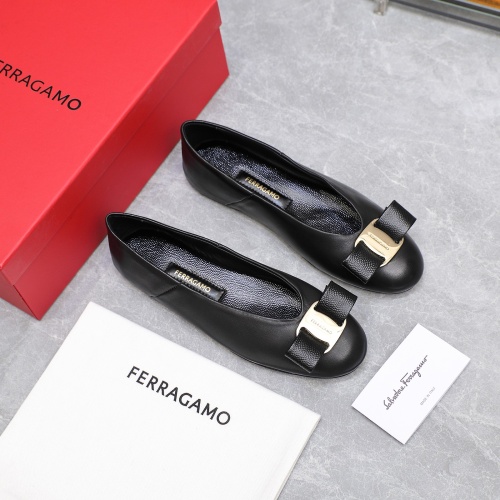 Cheap Salvatore Ferragamo Flat Shoes For Women #1245318 Replica Wholesale [$115.00 USD] [ITEM#1245318] on Replica Salvatore Ferragamo Flat Shoes