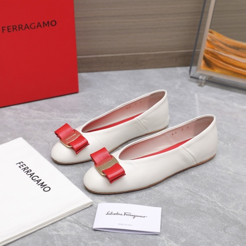 Cheap Salvatore Ferragamo Flat Shoes For Women #1245319 Replica Wholesale [$115.00 USD] [ITEM#1245319] on Replica Salvatore Ferragamo Flat Shoes