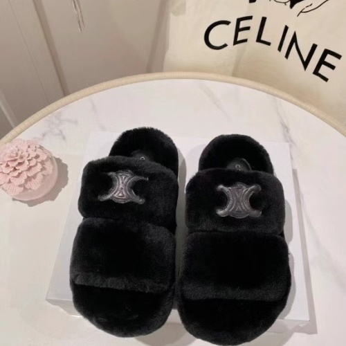 Cheap Celine Slippers For Women #1245352 Replica Wholesale [$88.00 USD] [ITEM#1245352] on Replica Celine Slippers