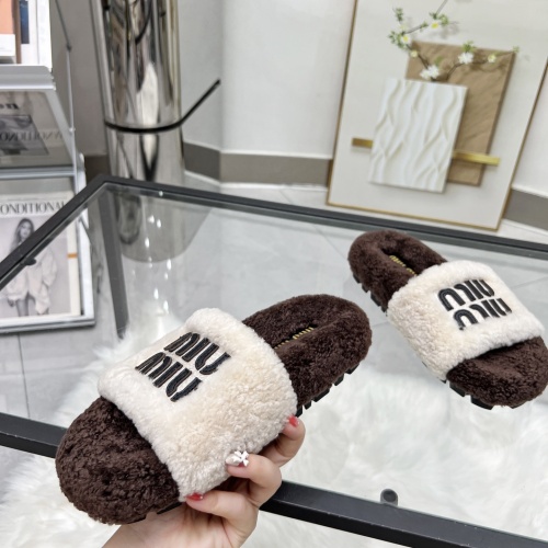 Cheap MIU MIU Slippers For Women #1245355 Replica Wholesale [$92.00 USD] [ITEM#1245355] on Replica MIU MIU Slippers