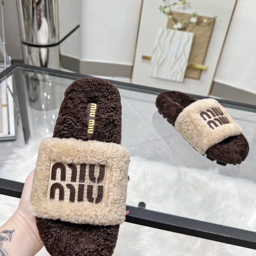 Cheap MIU MIU Slippers For Women #1245356 Replica Wholesale [$92.00 USD] [ITEM#1245356] on Replica MIU MIU Slippers