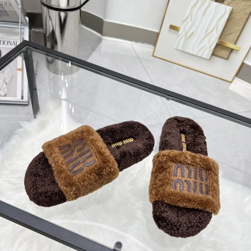 Cheap MIU MIU Slippers For Women #1245357 Replica Wholesale [$92.00 USD] [ITEM#1245357] on Replica MIU MIU Slippers