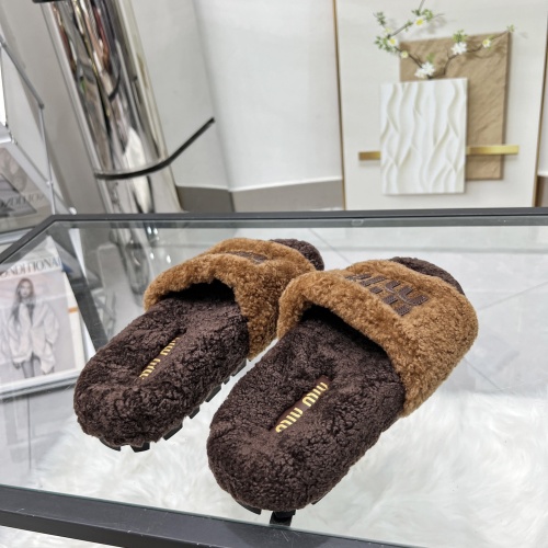 Cheap MIU MIU Slippers For Women #1245357 Replica Wholesale [$92.00 USD] [ITEM#1245357] on Replica MIU MIU Slippers