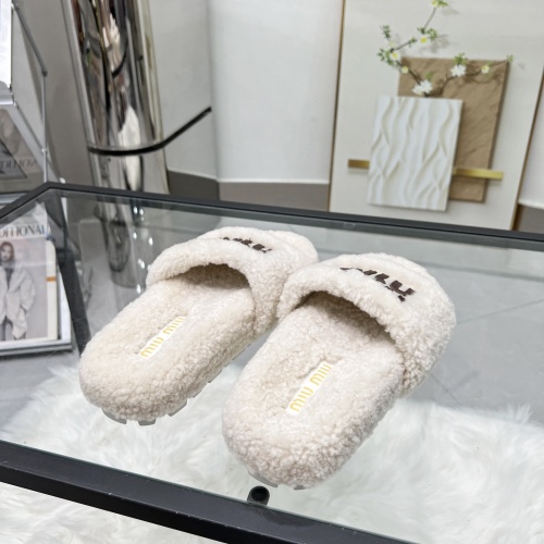 Cheap MIU MIU Slippers For Women #1245358 Replica Wholesale [$92.00 USD] [ITEM#1245358] on Replica MIU MIU Slippers