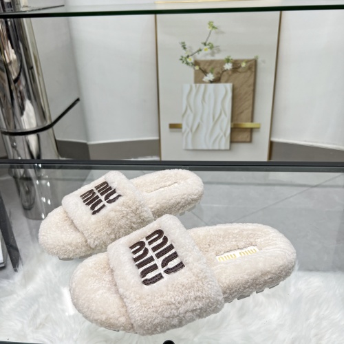 Cheap MIU MIU Slippers For Women #1245358 Replica Wholesale [$92.00 USD] [ITEM#1245358] on Replica MIU MIU Slippers