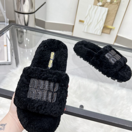 Cheap MIU MIU Slippers For Women #1245359 Replica Wholesale [$92.00 USD] [ITEM#1245359] on Replica MIU MIU Slippers