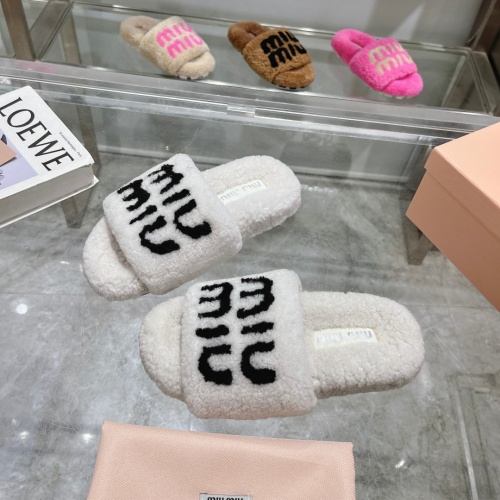 Cheap MIU MIU Slippers For Women #1245360 Replica Wholesale [$92.00 USD] [ITEM#1245360] on Replica MIU MIU Slippers