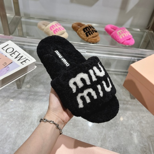 Cheap MIU MIU Slippers For Women #1245361 Replica Wholesale [$92.00 USD] [ITEM#1245361] on Replica MIU MIU Slippers