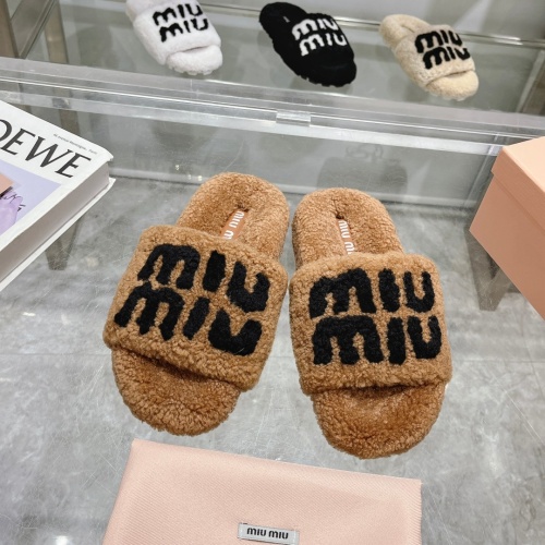 Cheap MIU MIU Slippers For Women #1245363 Replica Wholesale [$92.00 USD] [ITEM#1245363] on Replica MIU MIU Slippers