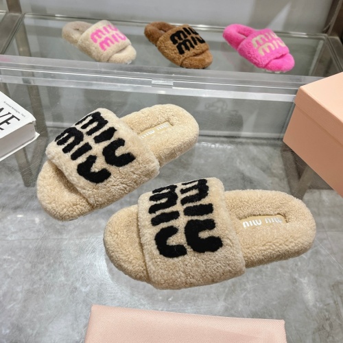 Cheap MIU MIU Slippers For Women #1245364 Replica Wholesale [$92.00 USD] [ITEM#1245364] on Replica MIU MIU Slippers