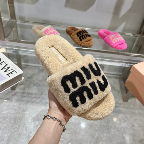 Cheap MIU MIU Slippers For Women #1245364 Replica Wholesale [$92.00 USD] [ITEM#1245364] on Replica MIU MIU Slippers