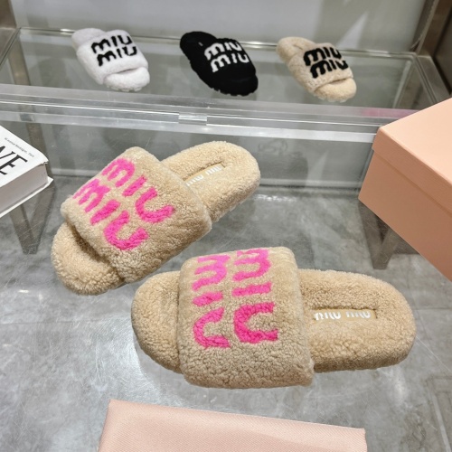 Cheap MIU MIU Slippers For Women #1245365 Replica Wholesale [$92.00 USD] [ITEM#1245365] on Replica MIU MIU Slippers