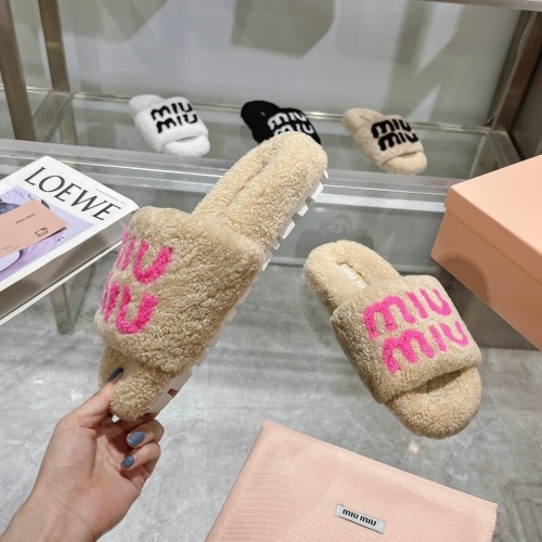 Cheap MIU MIU Slippers For Women #1245365 Replica Wholesale [$92.00 USD] [ITEM#1245365] on Replica MIU MIU Slippers