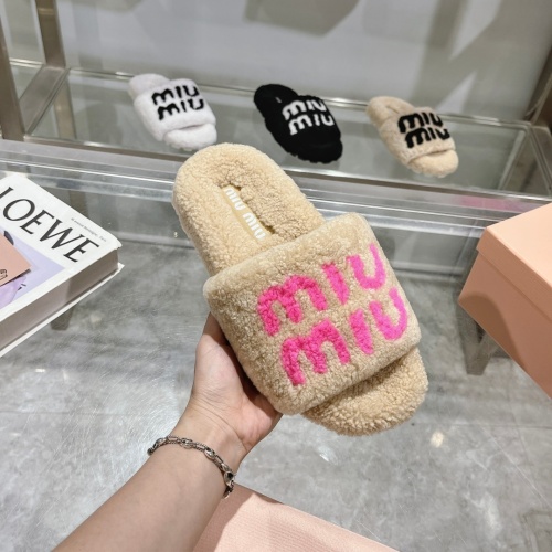 Cheap MIU MIU Slippers For Women #1245365 Replica Wholesale [$92.00 USD] [ITEM#1245365] on Replica MIU MIU Slippers