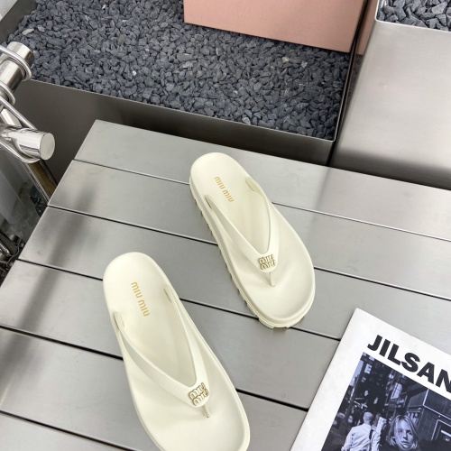 Cheap MIU MIU Slippers For Women #1245366 Replica Wholesale [$76.00 USD] [ITEM#1245366] on Replica MIU MIU Slippers