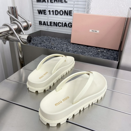 Cheap MIU MIU Slippers For Women #1245366 Replica Wholesale [$76.00 USD] [ITEM#1245366] on Replica MIU MIU Slippers