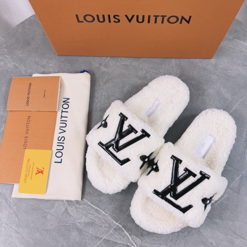 Cheap Louis Vuitton Slippers For Women #1245376 Replica Wholesale [$96.00 USD] [ITEM#1245376] on Replica Louis Vuitton Slippers