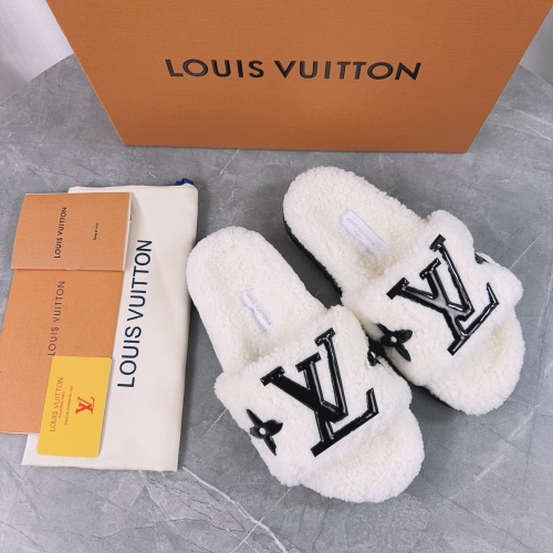 Cheap Louis Vuitton Slippers For Women #1245376 Replica Wholesale [$96.00 USD] [ITEM#1245376] on Replica Louis Vuitton Slippers