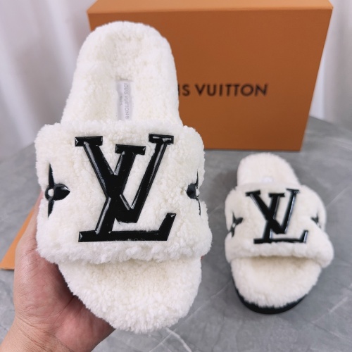 Cheap Louis Vuitton Slippers For Women #1245376 Replica Wholesale [$96.00 USD] [ITEM#1245376] on Replica Louis Vuitton Slippers