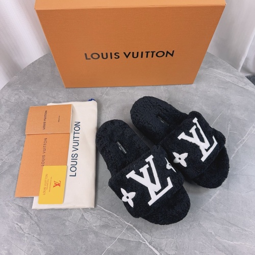 Cheap Louis Vuitton Slippers For Women #1245377 Replica Wholesale [$96.00 USD] [ITEM#1245377] on Replica Louis Vuitton Slippers