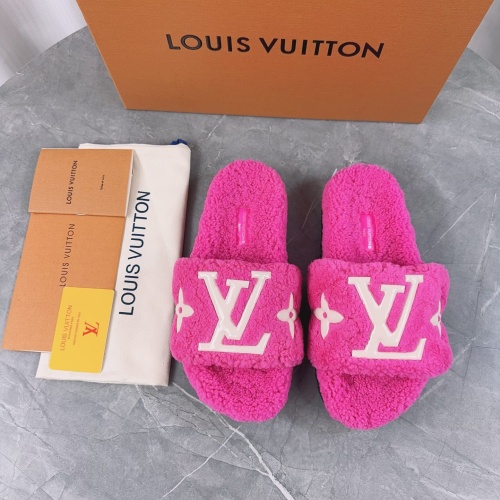 Cheap Louis Vuitton Slippers For Women #1245380 Replica Wholesale [$96.00 USD] [ITEM#1245380] on Replica Louis Vuitton Slippers