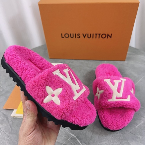 Cheap Louis Vuitton Slippers For Women #1245380 Replica Wholesale [$96.00 USD] [ITEM#1245380] on Replica Louis Vuitton Slippers