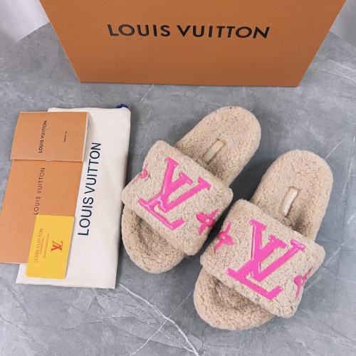 Cheap Louis Vuitton Slippers For Women #1245381 Replica Wholesale [$96.00 USD] [ITEM#1245381] on Replica Louis Vuitton Slippers