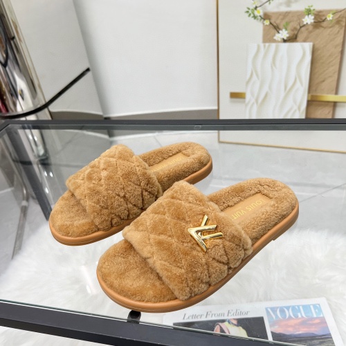 Cheap Louis Vuitton Slippers For Women #1245417 Replica Wholesale [$98.00 USD] [ITEM#1245417] on Replica Louis Vuitton Slippers