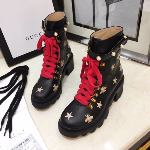 Cheap Gucci Boots For Women #1245442 Replica Wholesale [$100.00 USD] [ITEM#1245442] on Replica Gucci Boots